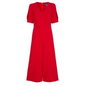 Karl Lagerfeld Paris Cold Shoulder Wide Leg Jumpsuit